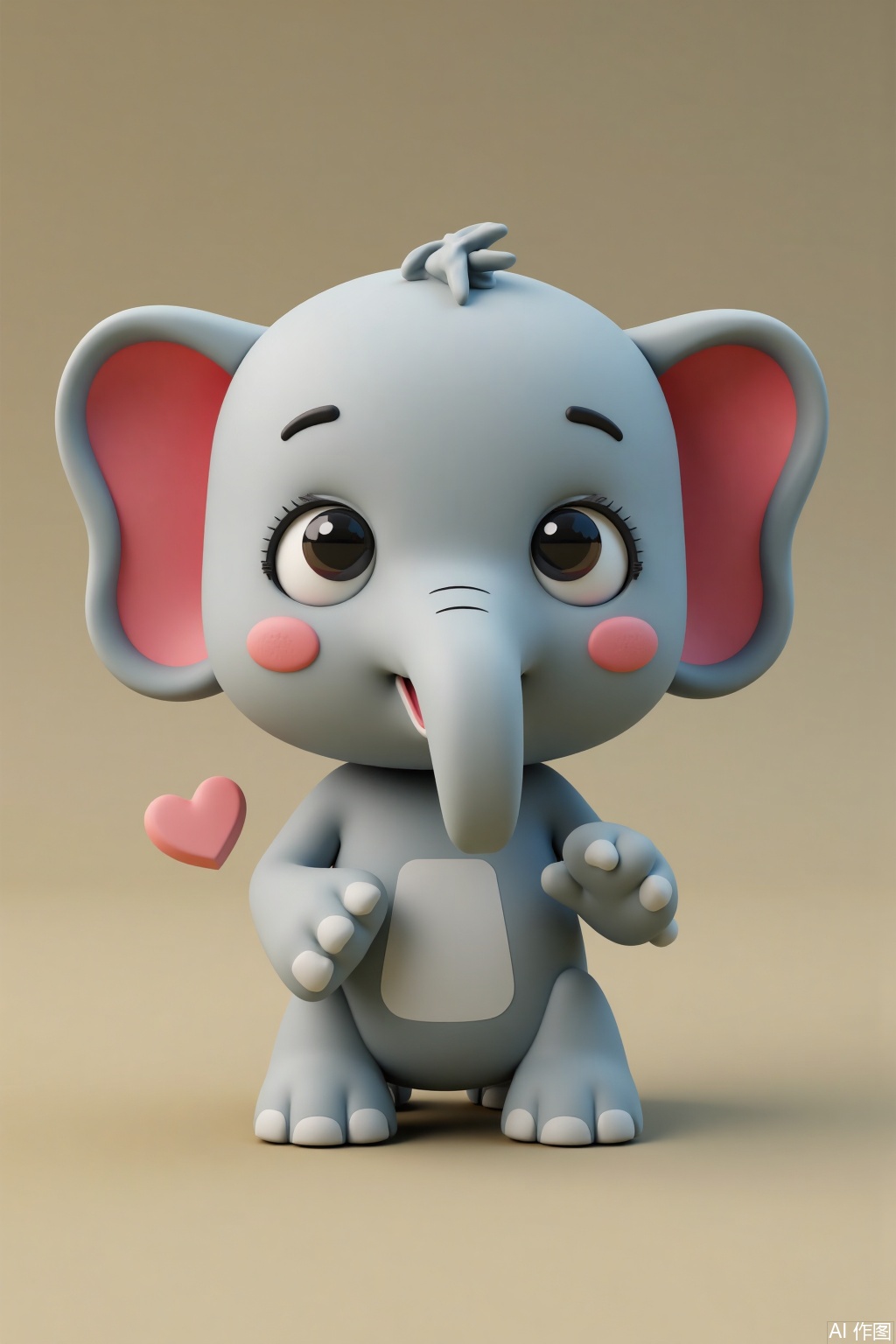 Ultra photoreal, Insane Details, 32K, Realistic,
An elephant, 3D clay cute