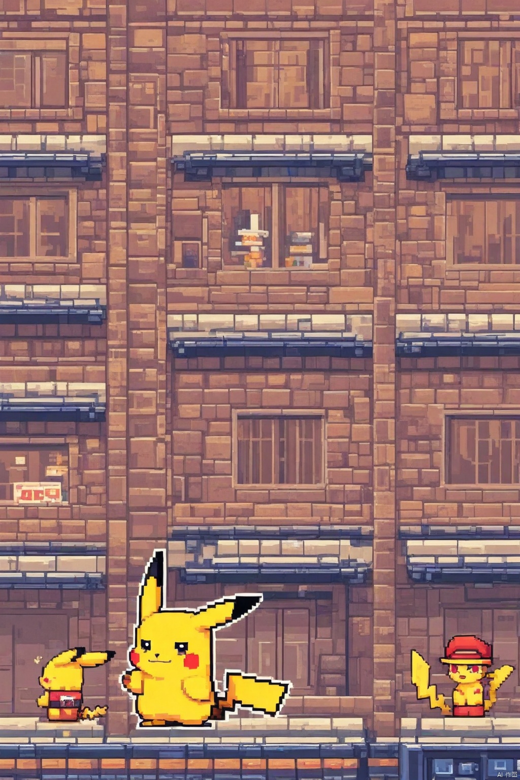 pikachu,pixel style,Pixel art style