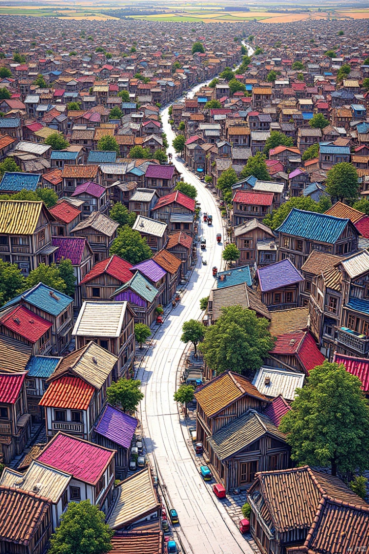 线条风格城市风格 by 嘉嘉 on Tensor.Art