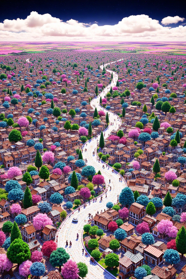 线条风格城市风格 by 嘉嘉 on Tensor.Art
