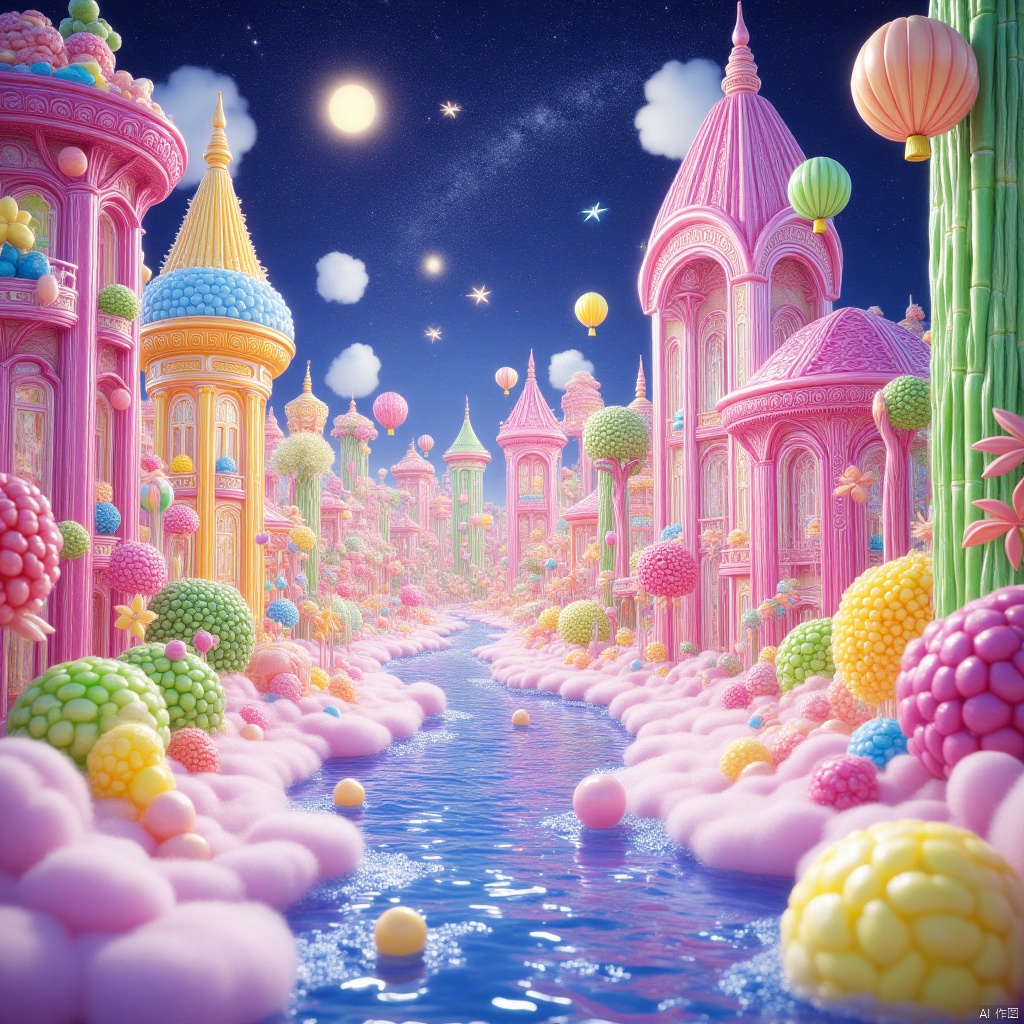 masterpiece,best quality,high quality,(colorful),[Artist miwano rag],[Artist toosaka asagi],[[[Artist wlop]]],[Artist chen bin],Artist Miv4t,1girl, solo, long hair, black hair, hair ornament, dress, sky, hair flower, sash, night, chinese clothes, star \(sky\), night sky, hand fan, lantern, holding fan, paper fan, hanfu,water,lying in the water,(fireflies),bamboo,tree,white theme