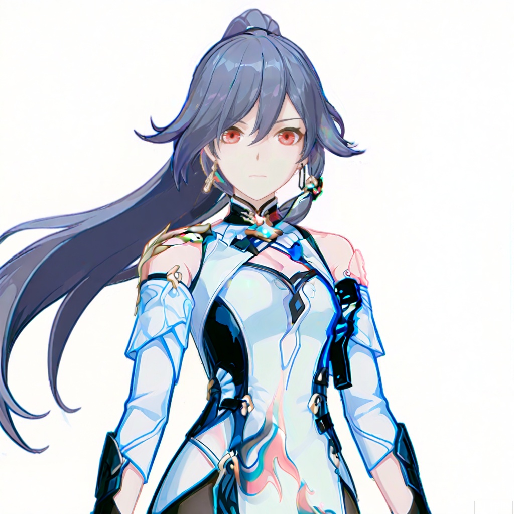 masterpiece, best quality,solo,(white background:1.2),simple background,
looking at viewer,fu_hua,fu_hua cgver,bangs