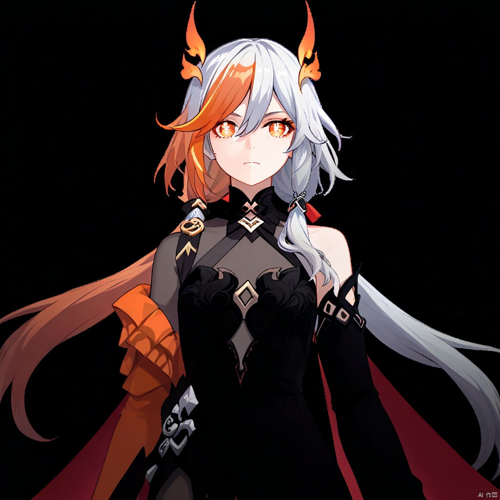 fu_hua,fu_hua cgver,bangs,
Fenghuang of Vicissitude,messy hair,jewelry,twintails,eyelashes,facial mark,head wings,two-tone hair,twintails,tattoo,ribbon,bangs,white hair,orange eyes,streaked hair,orange hair,fiery hair,hair between eyes,multicolored hair,hair ornament,hair ribbon,pattern on hair,yellow pupils,diamond shaped pupils,
