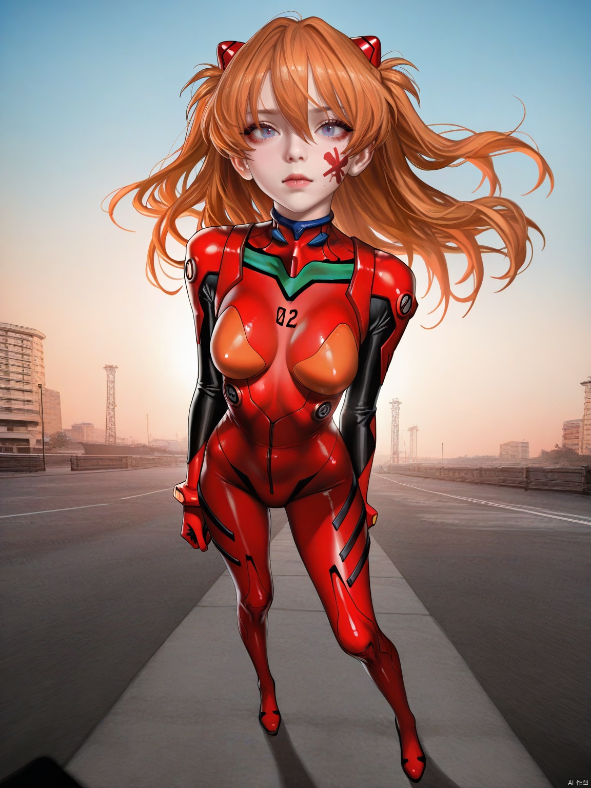 well iluminated, Epic CG masterpiece, Asuka Langley Soryu,hdr,dtm, full ha, charging forward battlefield, the burst meteor, the fierce battle of fighting with his life, 8K, ultra detailed graphic tension, dynamic poses, stunning colors, 3D rendering, surrealism, cinematic lighting effects, realism, 00 renderer, super realistic, full - body photos, super vista, super wide Angle, HD,Asuka Langley Soryu,Asuka Langley Soryu,Asuka Langley Soryu, stand creative position, japan street background,shokuhou ,full body,simple background,reality,masterpiece,cinematic style,(realistic:1.5),kidmo,As109,magion02,deadflow,bm tol,ask \(askzy\),mamimi \(mamamimi\),pastel colors,Realistic face,realistic skin,close-up,portrait,(Focus on the face:1.3),looking at viewer,The whole body,rathuang
