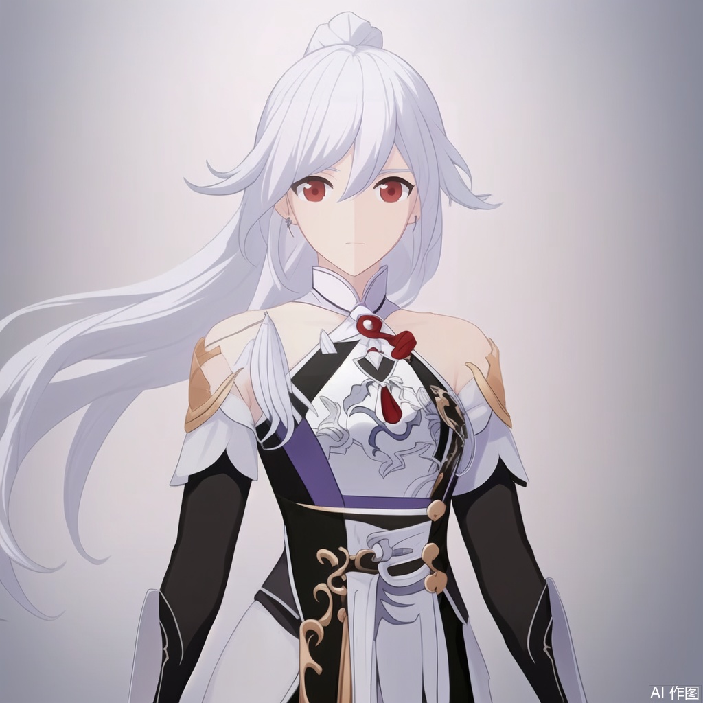 masterpiece, best quality,solo,(white background:1.2),simple background,
looking at viewer,fu_hua,fu_hua cgver,bangs