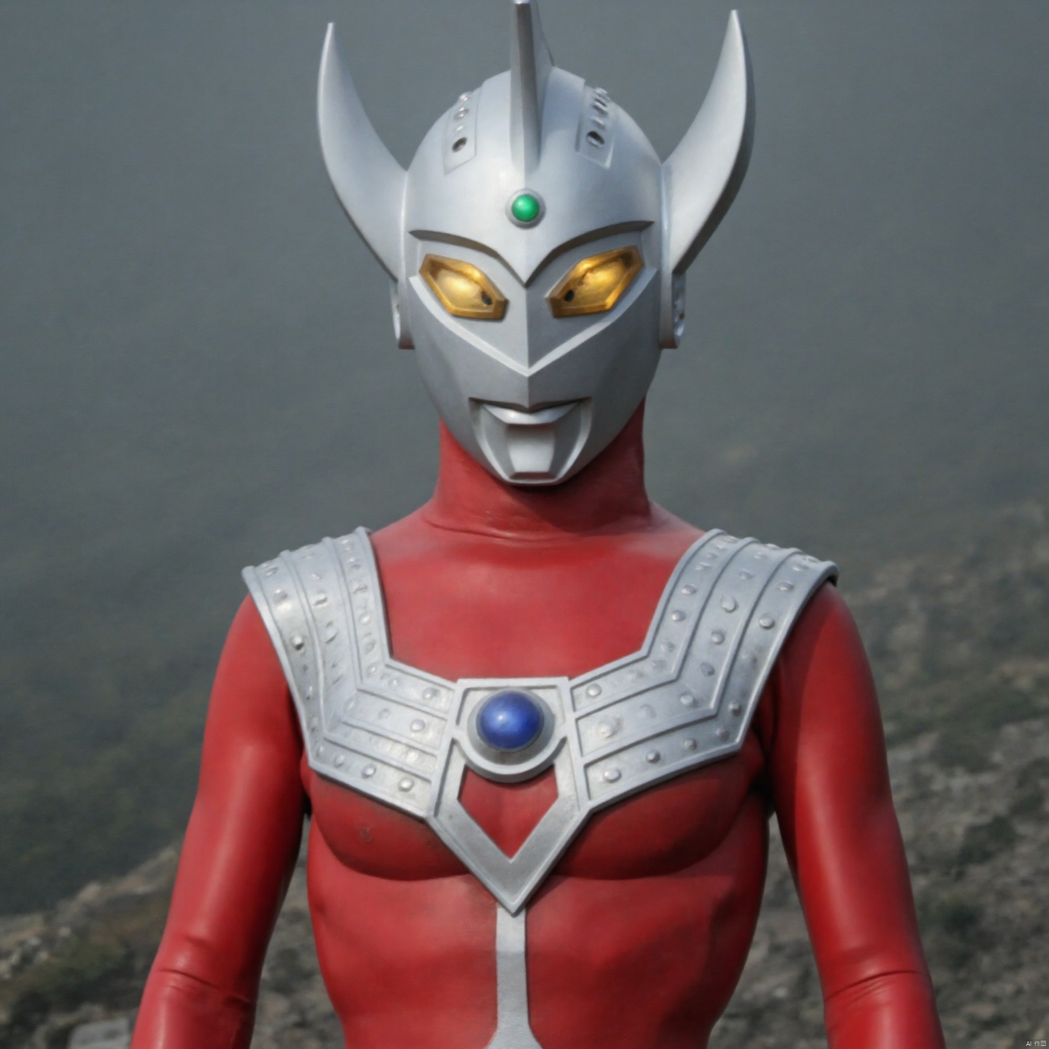 ultraman,red bodysuit,red gloves,legwear,gloves,boots,cover,mask,plugsuit,armor,bodysuit,silver pattern on body,red tight-fitting,red footwear,helmet,leather suit,latex,tokusatsu,no humans,science fiction,silver head,hard mask,no smile,no eyes,no nose,solo,red rubber bodysuit with silver line