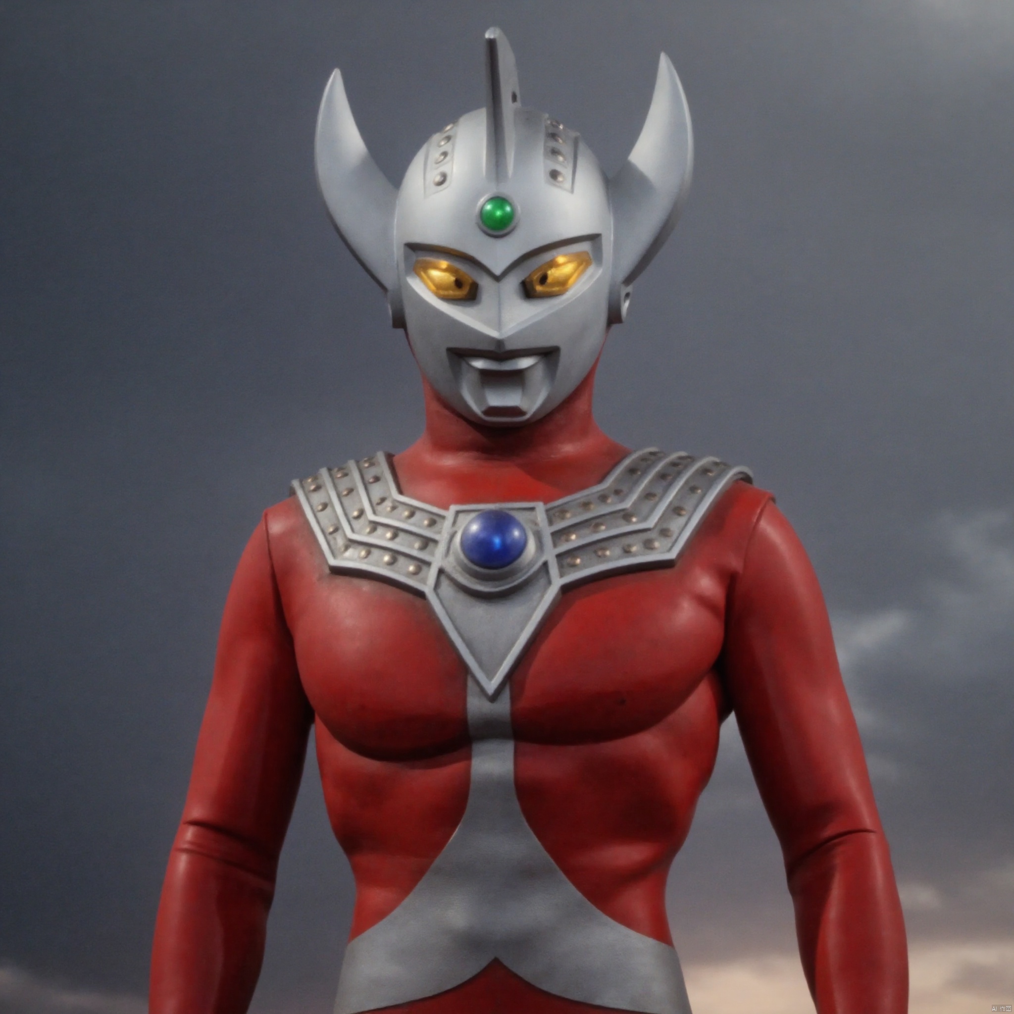 ultraman,red bodysuit,red gloves,legwear,gloves,boots,cover,mask,plugsuit,armor,bodysuit,silver pattern on body,red tight-fitting,red footwear,helmet,leather suit,latex,tokusatsu,no humans,science fiction,silver head,hard mask,no smile,no eyes,no nose,solo,red rubber bodysuit with silver line