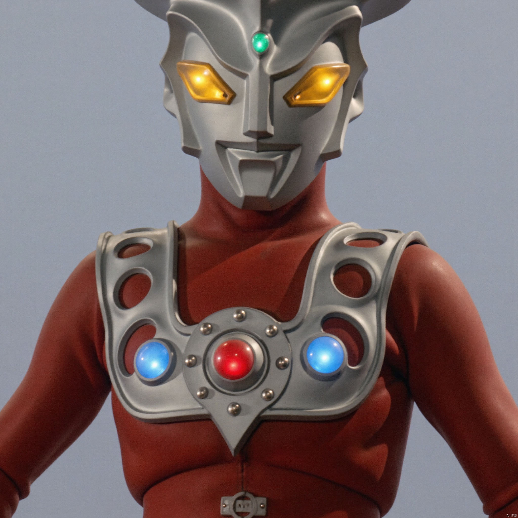 ultraman,red bodysuit,red gloves,legwear,gloves,boots,cover,mask,plugsuit,armor,bodysuit,silver pattern on body,red tight-fitting,red footwear,helmet,leather suit,latex,tokusatsu,no humans,science fiction,silver head,hard mask,no smile,no eyes,no nose,solo,red rubber bodysuit with silver line