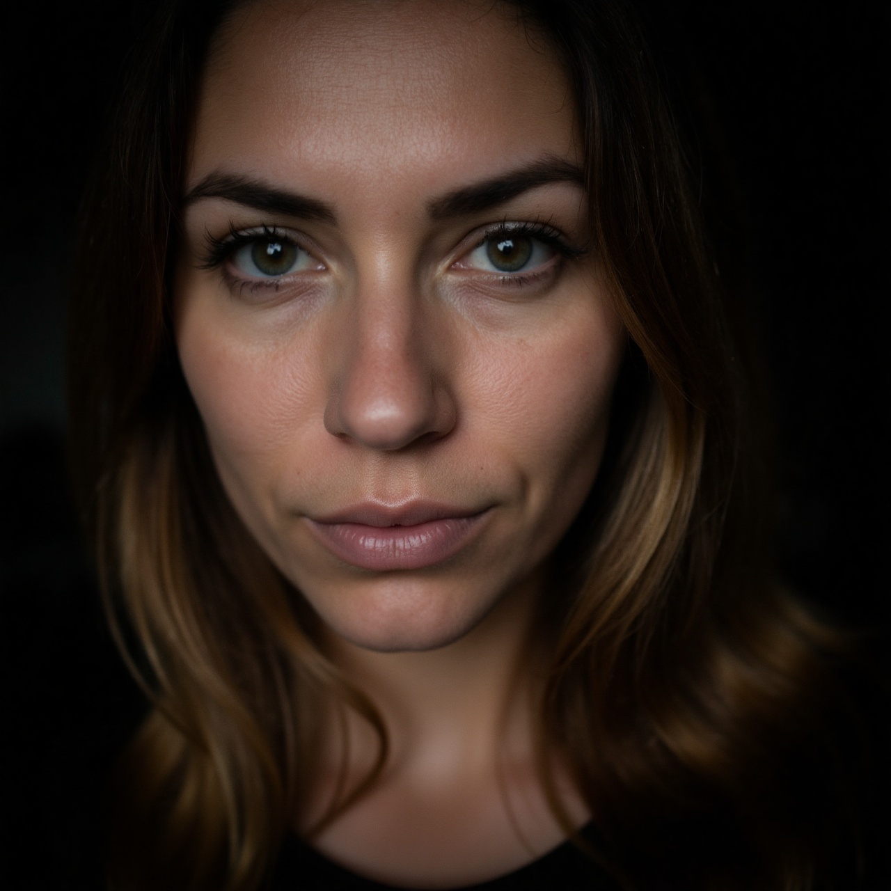 maxdark,  a woman face portrait close up 1.8f canon eyes focus photo on Tensor.Art