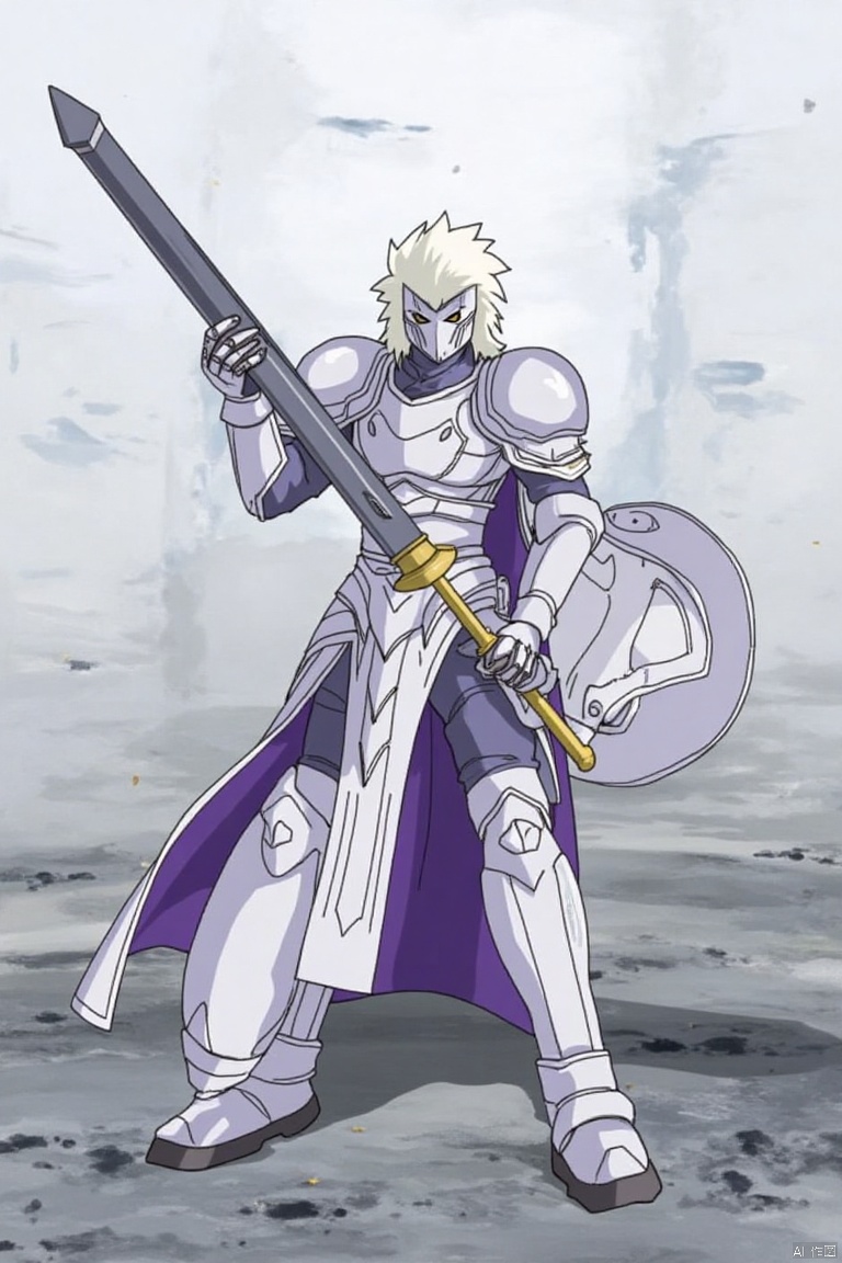 ,WXYH,3A,solo,GDXZ,(1girl:1.5),full body,dress shirt,**4WXDD,white hair,armor