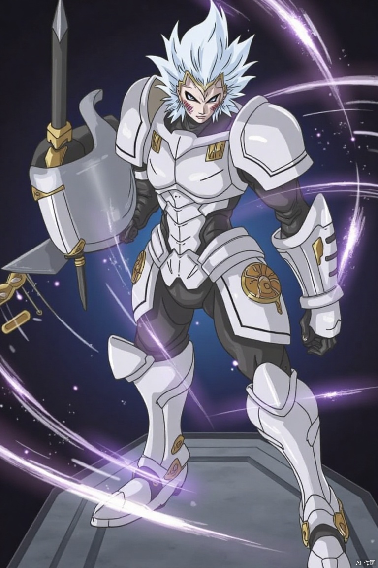 ,WXYH,3A,solo,GDXZ,(1girl:1.5),full body,dress shirt,**4WXDD,white hair,partial armor