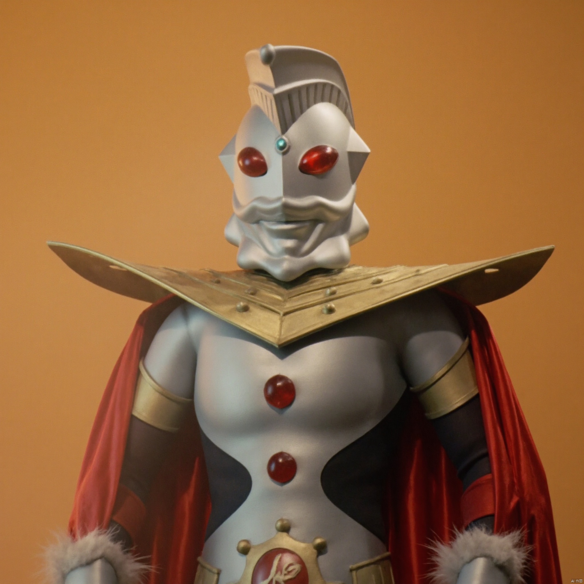 ultraman,bodysuit,gloves,legwear,boots,cover,mask,plugsuit,armor,bodysuit,pattern on body,tight-fitting,helmet,leather suit,latex,tokusatsu,no humans,science fiction,hard mask,no smile,no eyes,no nose,solo,rubber bodysuit with line,alien,shoulder armor,cape,white bodysuit,white gloves,legwear,gloves,boots,logo,cover,mask,plugsuit,gem,bodysuit,purple pattern on body,white tight-fitting,white footwear