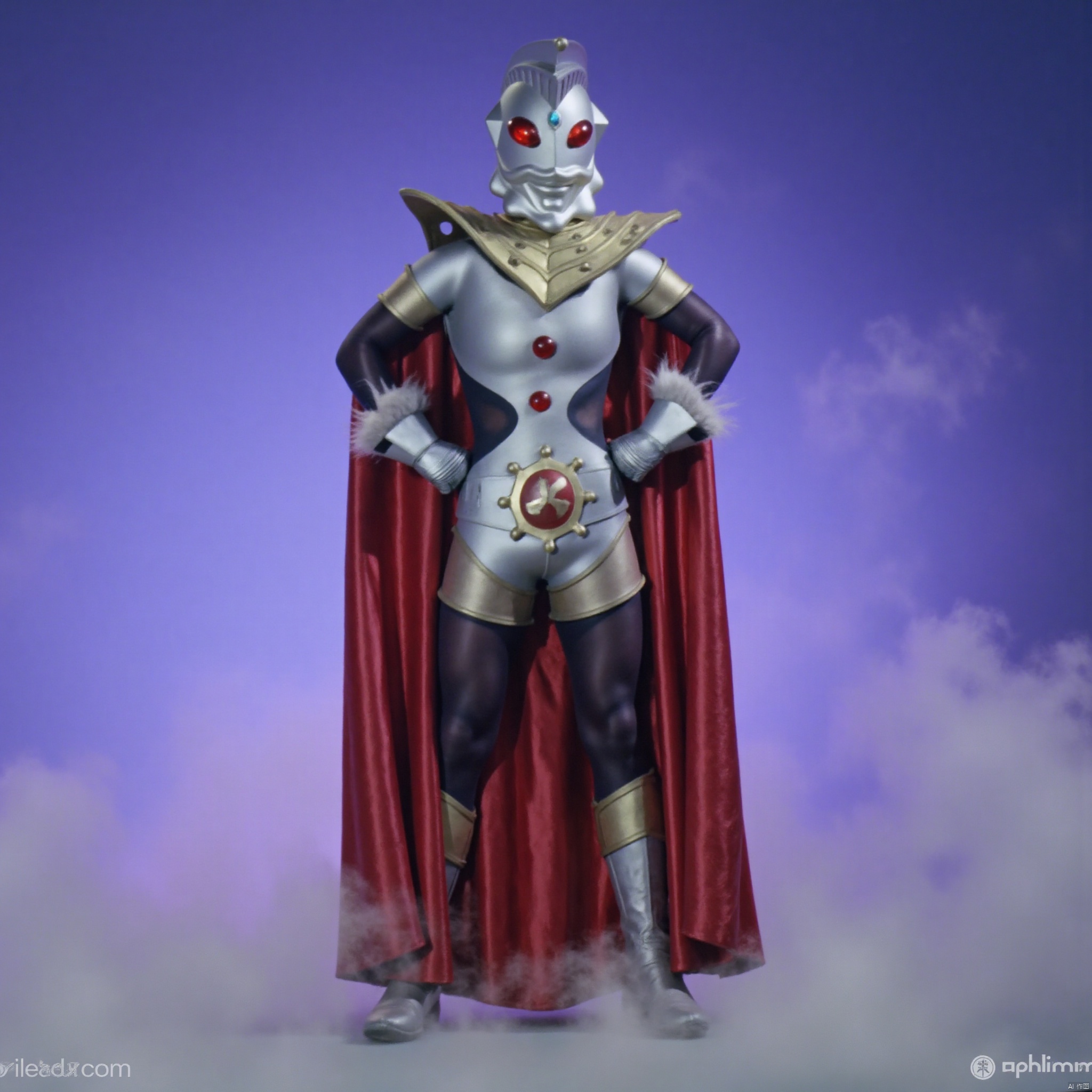 ultraman,bodysuit,gloves,legwear,boots,cover,mask,plugsuit,armor,bodysuit,pattern on body,tight-fitting,helmet,leather suit,latex,tokusatsu,no humans,science fiction,hard mask,no smile,no eyes,no nose,solo,rubber bodysuit with line,alien,shoulder armor,cape,white bodysuit,white gloves,legwear,gloves,boots,logo,cover,mask,plugsuit,gem,bodysuit,purple pattern on body,white tight-fitting,white footwear