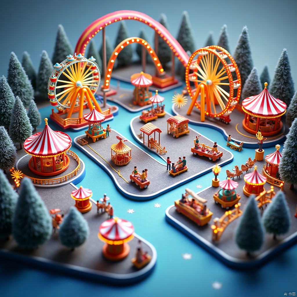 city, ice and fire,游乐园,Theme park,Funfair