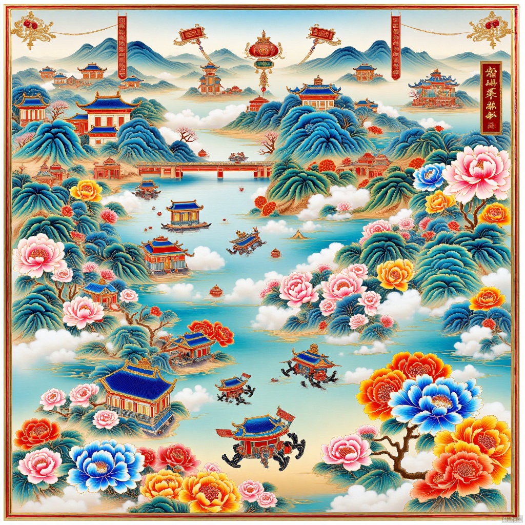 Funfair,Mech Battlefield,机甲战场,Battlefield of Mechs,瓷器,porcelain,Elements of the Spring Festival,新春元素,年画,海底风景Underwater Scenery,New Year paintings