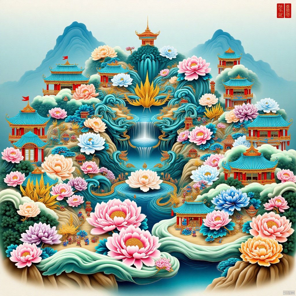 Funfair,Mech Battlefield,机甲战场,Battlefield of Mechs,瓷器,porcelain,Elements of the Spring Festival,新春元素,年画,海底风景Underwater Scenery
