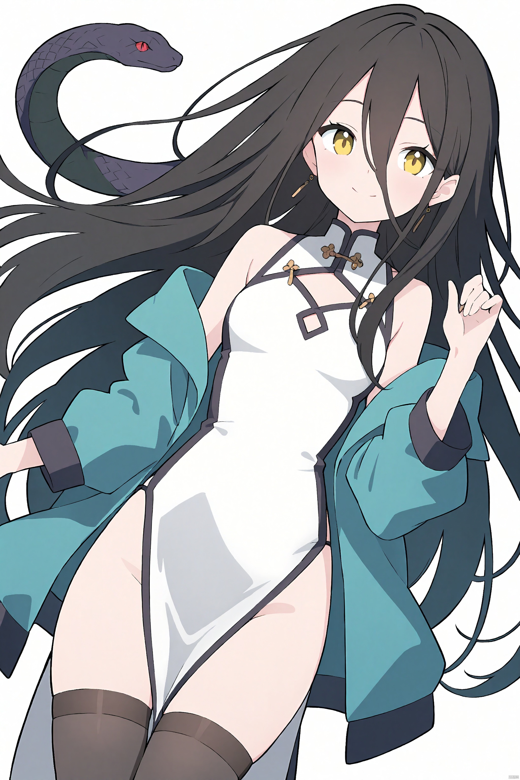 anime style, snake girl