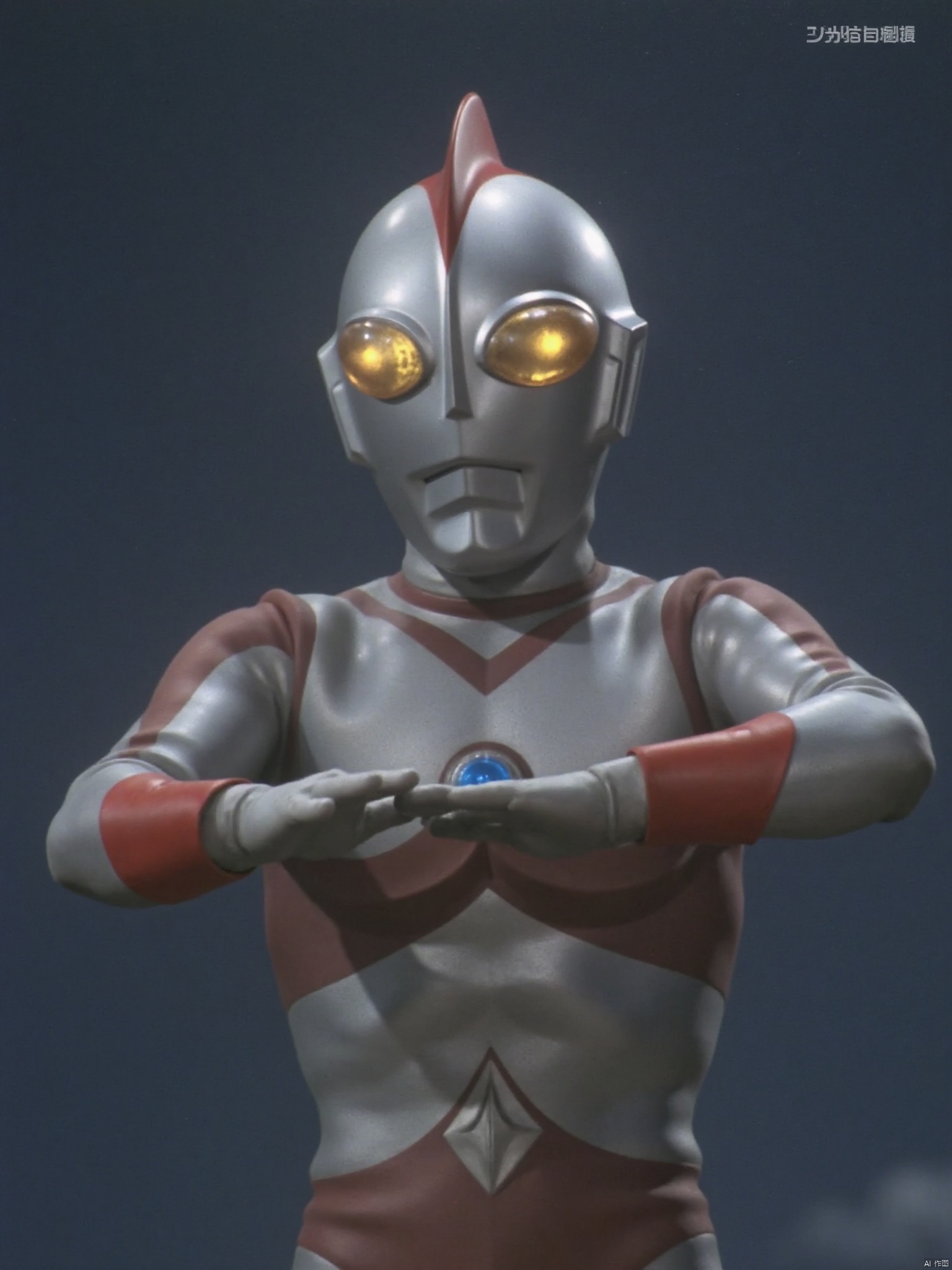 ultraman,silver bodysuit,silver gloves,legwear,gloves,boots,cover,mask,plugsuit,armor,bodysuit,red pattern on body,silver tight-fitting,silver footwear,helmet,leather suit,latex,tokusatsu,no humans,science fiction,silver head,hard mask,no smile,no eyes,no nose,solo,silver rubber bodysuit with red line