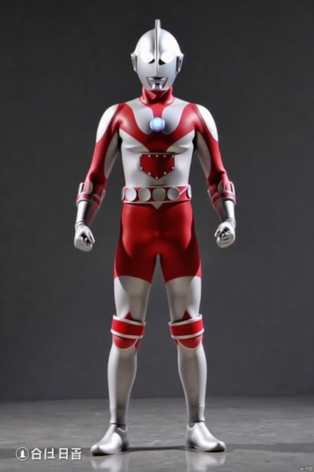 ultraman,silver bodysuit,silver gloves,legwear,gloves,boots,cover,mask,plugsuit,armor,bodysuit,red pattern on body,silver tight-fitting,silver footwear,helmet,leather suit,latex,tokusatsu,no humans,science fiction,silver head,hard mask,no smile,no eyes,no nose,solo,silver rubber bodysuit with red line
