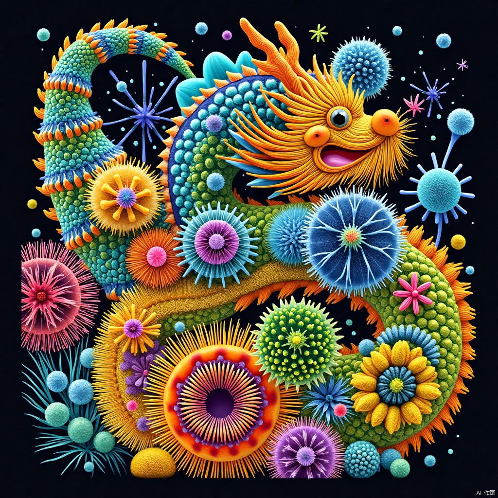 ,microorganism,microbes,amusement park,Theme park,Funfair,,dragon,microorganism,微生物,龙,Chinese Dragon