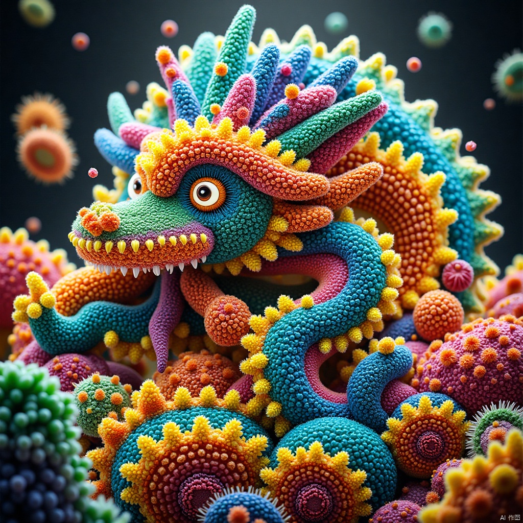 ,microorganism,microbes,amusement park,Theme park,Funfair,,dragon,microorganism,微生物,龙,Chinese Dragon,long dress,长裙