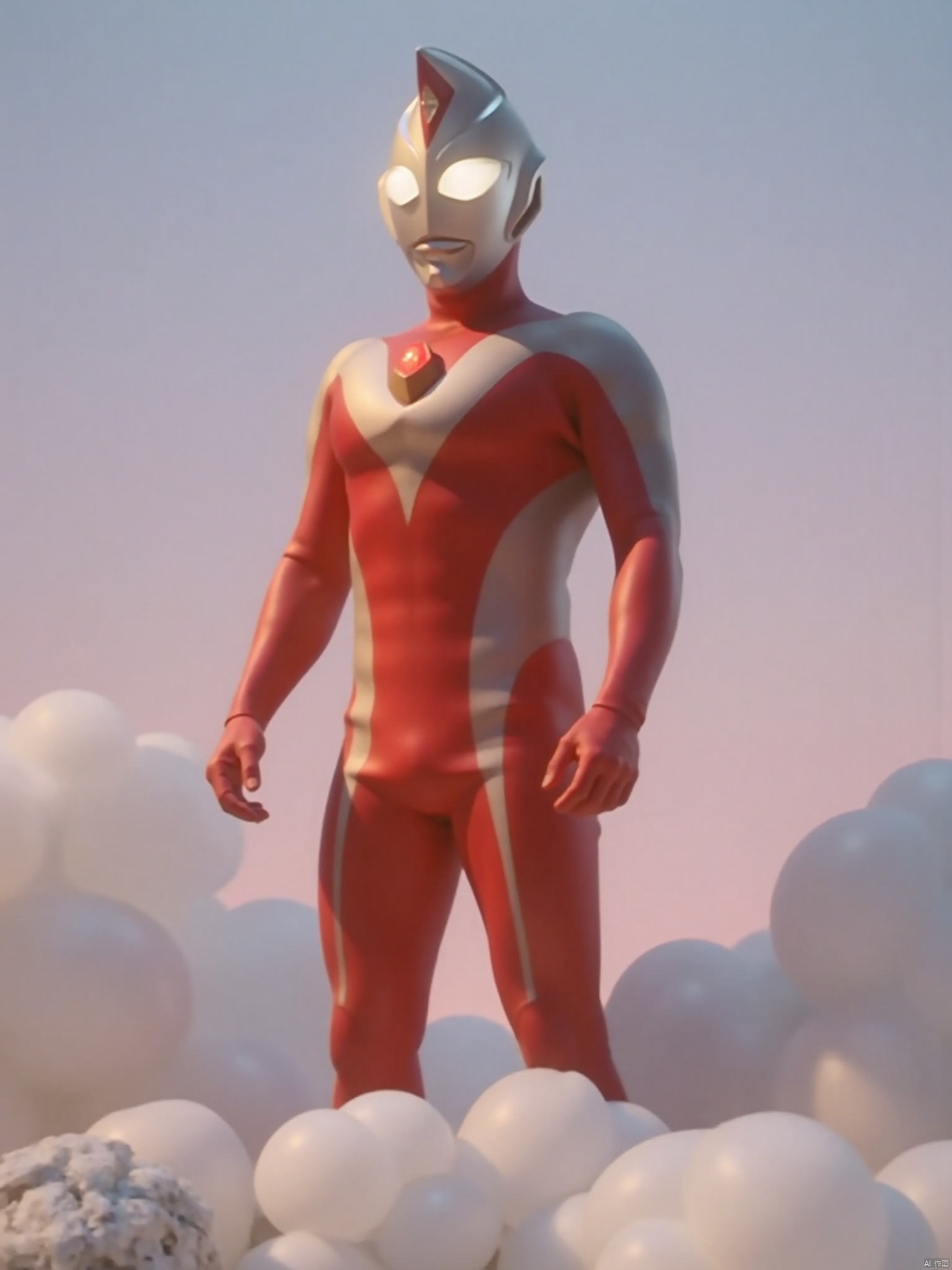 ultraman,red bodysuit,red gloves,legwear,gloves,boots,cover,mask,plugsuit,armor,bodysuit,silver pattern on body,red tight-fitting,red footwear,helmet,leather suit,latex,tokusatsu,no humans,science fiction,silver head,hard mask,no smile,no eyes,no nose,solo,red rubber bodysuit with silver line