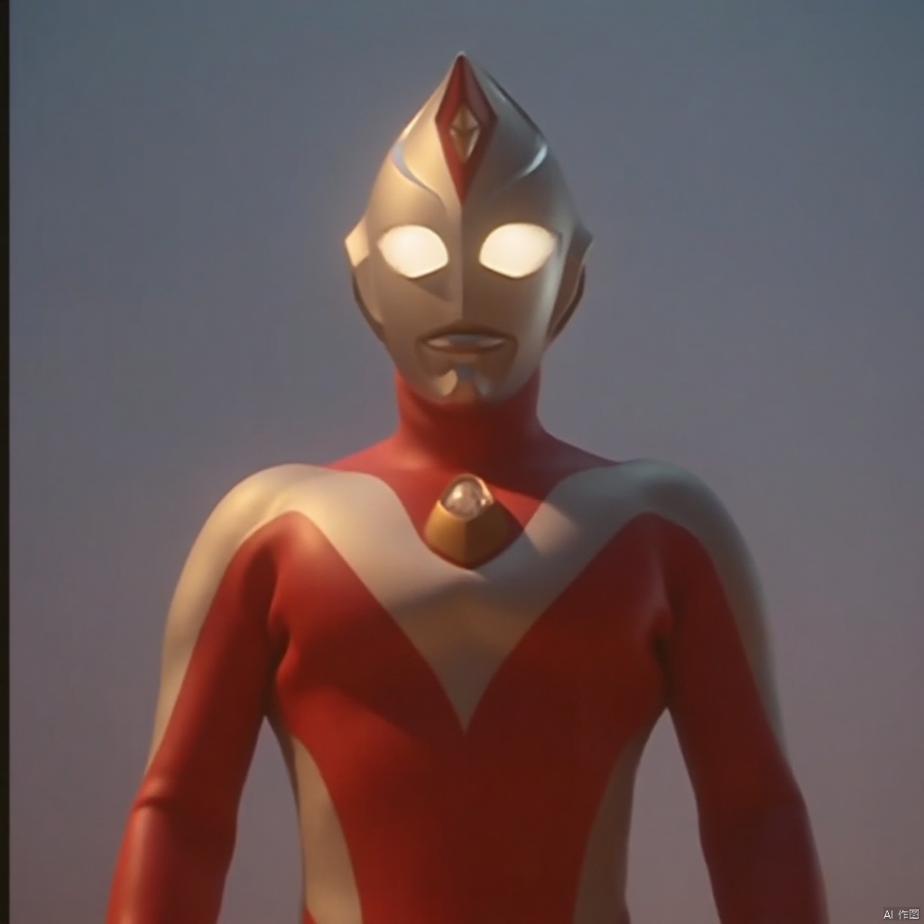 ultraman,red bodysuit,red gloves,legwear,gloves,boots,cover,mask,plugsuit,armor,bodysuit,silver pattern on body,red tight-fitting,red footwear,helmet,leather suit,latex,tokusatsu,no humans,science fiction,silver head,hard mask,no smile,no eyes,no nose,solo,red rubber bodysuit with silver line