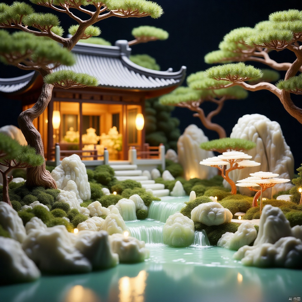 ,A garden adorned with jasper.