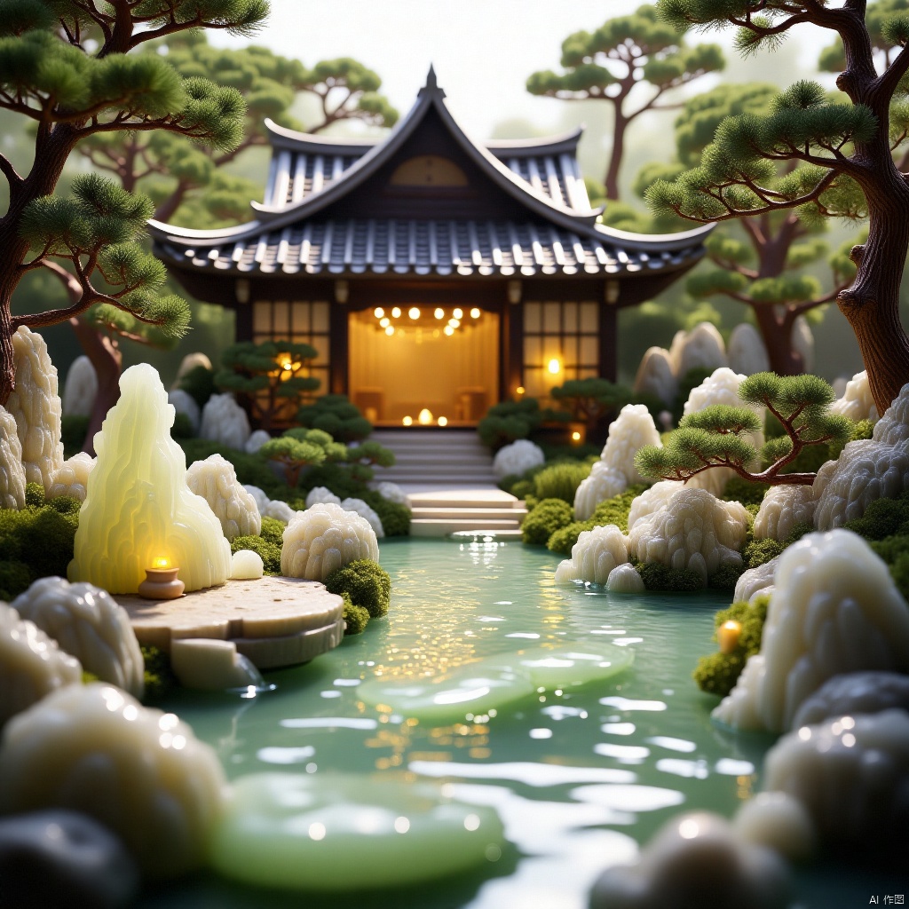 ,A garden adorned with jasper.