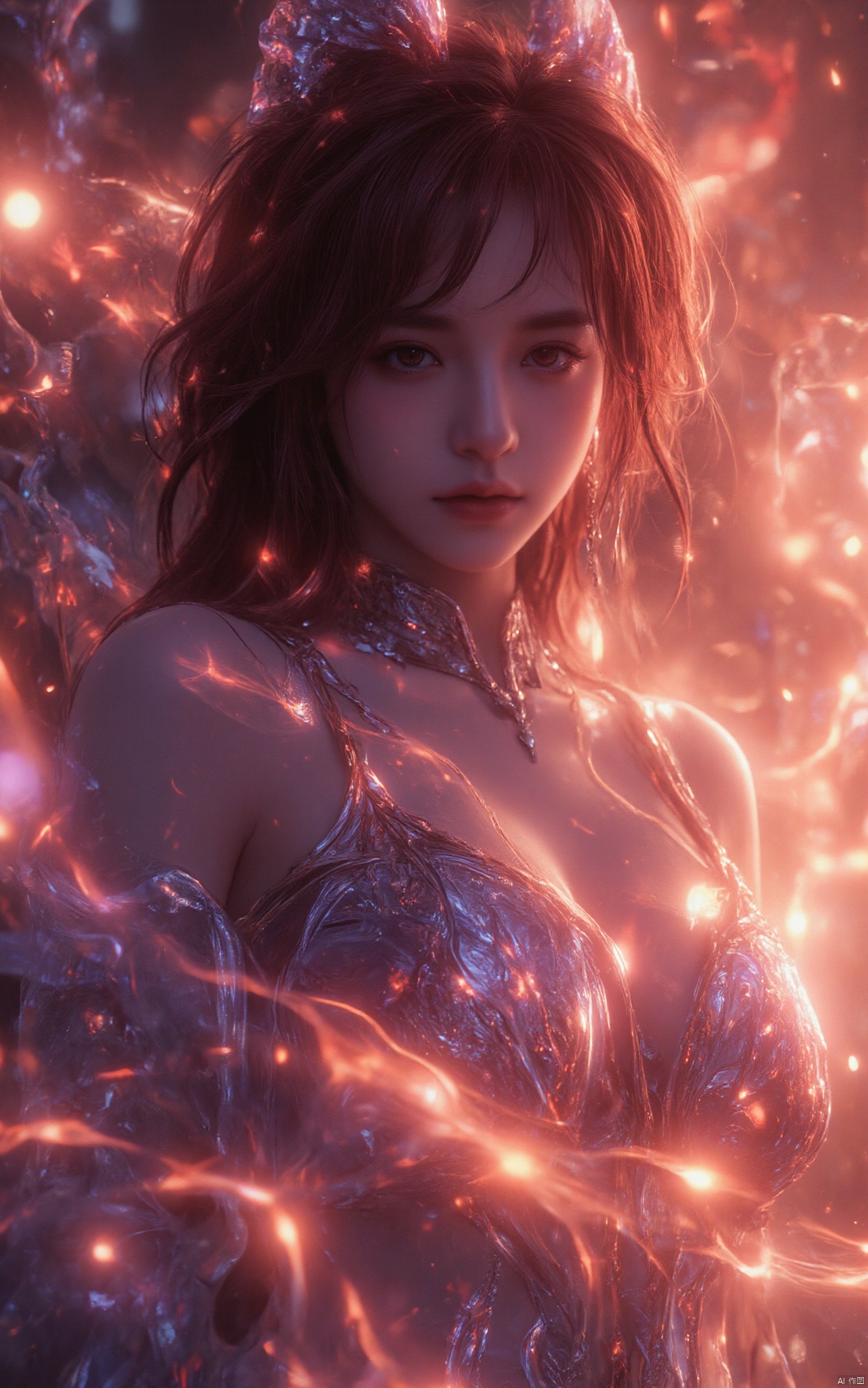 hubg_beauty_girl, (one cute Extremely beautiful girl:1.2), (best quality, masterpiece:1.3), 8k, RAW, dalcefo, high resolution illustration, coloful, intricate details,cinematic light,