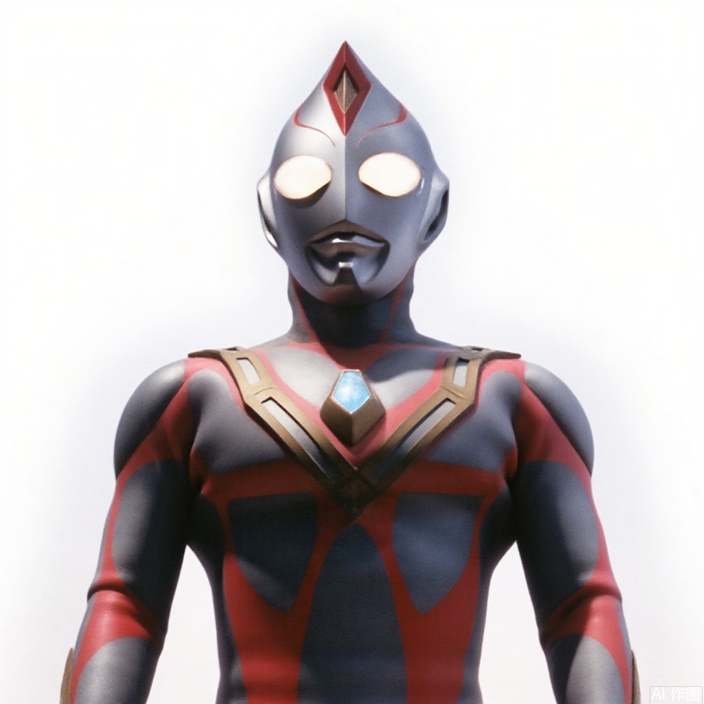 masterpiece, best quality,solo,(white background:1.2),simple background,
looking at viewer,mask,ultraman,silver bodysuit,silver gloves,legwear,gloves,boots,cover,plugsuit,armor,bodysuit,red pattern on body,blue pattern on body,silver tight-fitting,silver footwear,helmet,leather suit,latex,tokusatsu,no humans,science fiction,silver head,hard mask,no smile,no eyes,no nose,silver rubber bodysuit with blue and red line,silver rubber bodysuit with red line