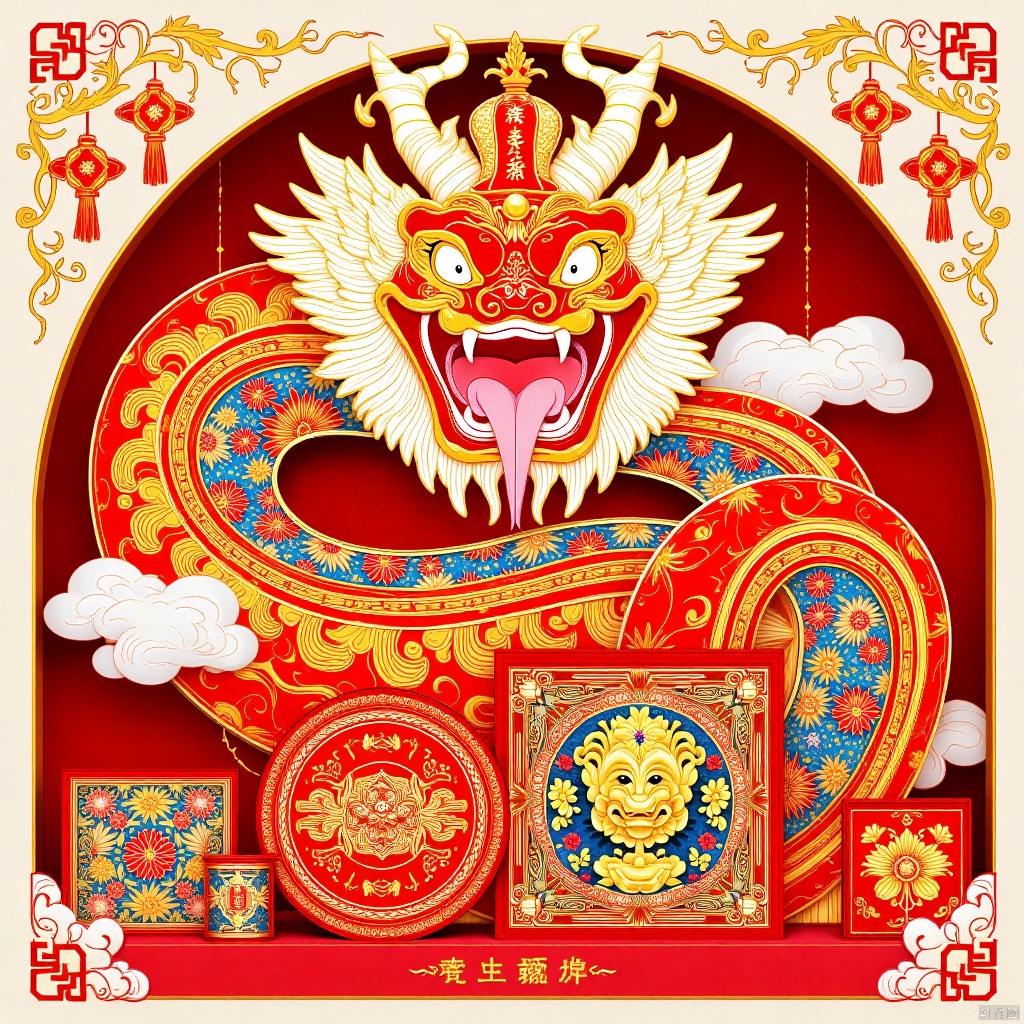 snake,蛇,New Year paintings,年画,gift set