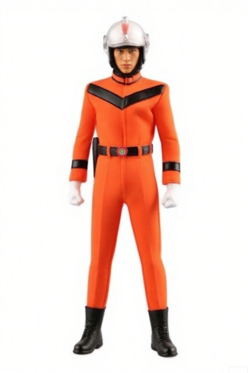 masterpiece, best quality,solo,(white background:1.2),simple background,
looking at viewer,MAT,helmet,orange pants,orange jacket,collar,belt,logo,uniform,jacket,gloves,boots,emblem,pants,white gloves,black footwear,orange jacket with black line
