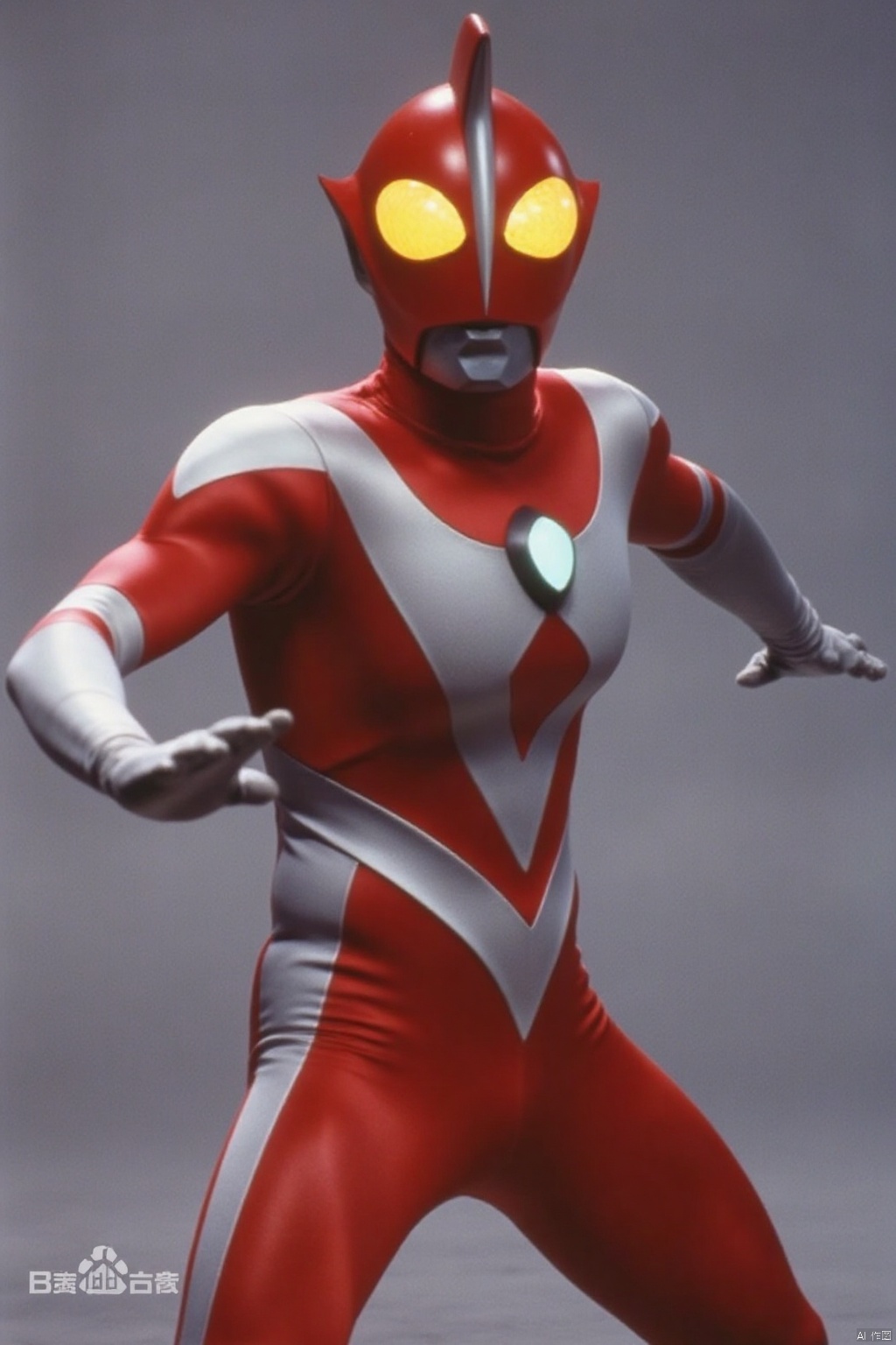 ultraman,red bodysuit,white gloves,legwear,gloves,boots,cover,mask,plugsuit,armor,bodysuit,white pattern on body,red tight-fitting,red footwear,helmet,leather suit,latex,tokusatsu,no humans,science fiction,red head,hard mask,no smile,no eyes,no nose,solo,red rubber bodysuit with white line