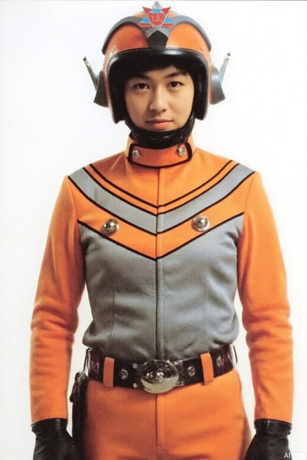 masterpiece, best quality,solo,(white background:1.2),simple background,
looking at viewer,tac,helmet,orange pants,orange jacket,collar,belt,logo,uniform,jacket,gloves,boots,emblem,pants,black gloves,black footwear,orange jacket with grey line