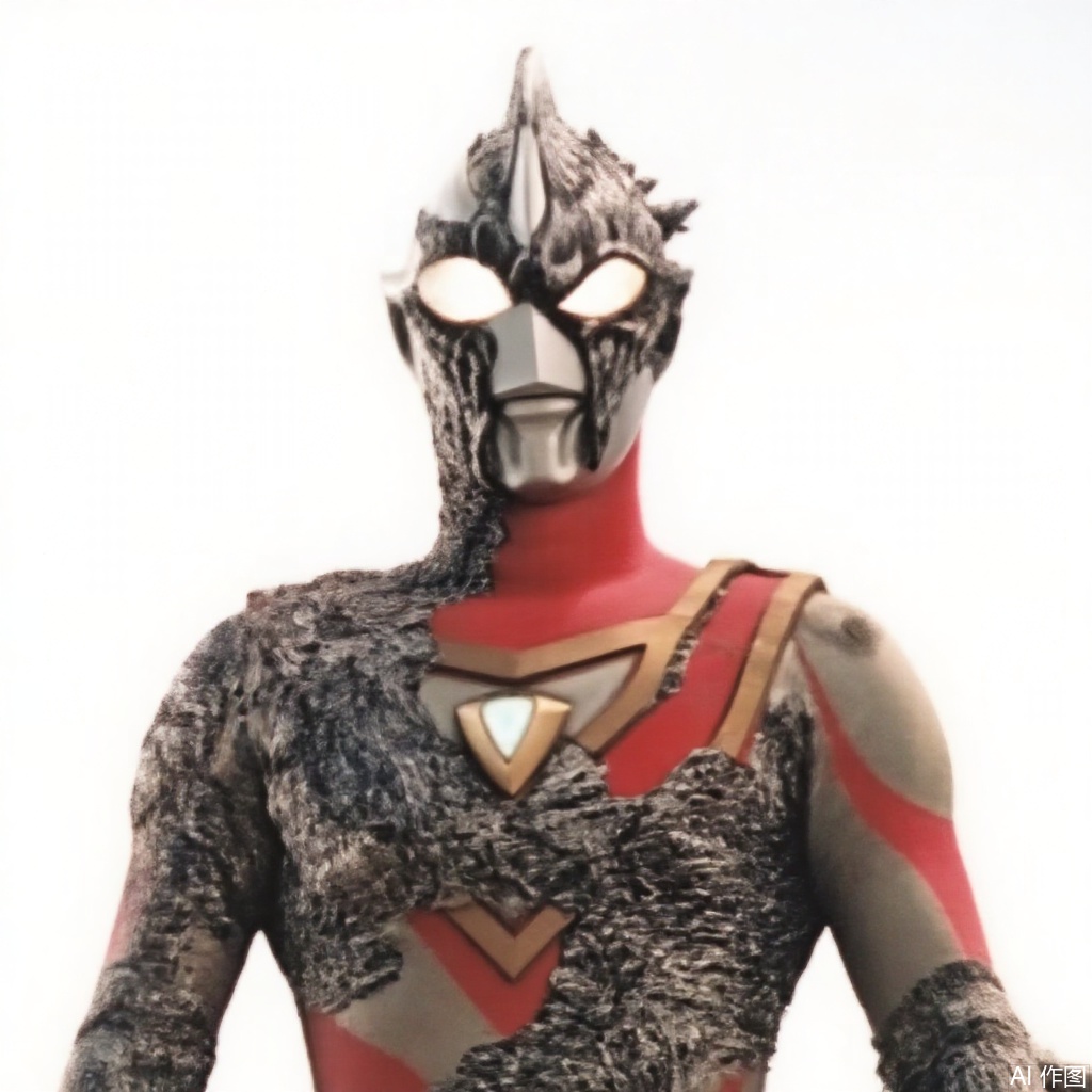 masterpiece, best quality,solo,(white background:1.2),simple background,
looking at viewer,ultraman,silver bodysuit,silver gloves,legwear,gloves,boots,cover,mask,plugsuit,armor,bodysuit,red pattern on body,silver tight-fitting,silver footwear,helmet,leather suit,latex,tokusatsu,no humans,science fiction,silver head,hard mask,no smile,no eyes,no nose,silver rubber bodysuit with red line