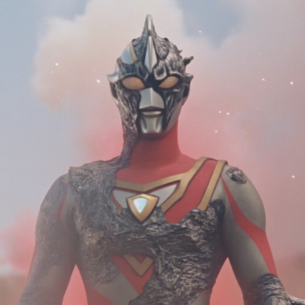 ultraman,silver bodysuit,silver gloves,legwear,gloves,boots,cover,mask,plugsuit,armor,bodysuit,red pattern on body,silver tight-fitting,silver footwear,helmet,leather suit,latex,tokusatsu,no humans,science fiction,silver head,hard mask,no smile,no eyes,no nose,solo,silver rubber bodysuit with red line