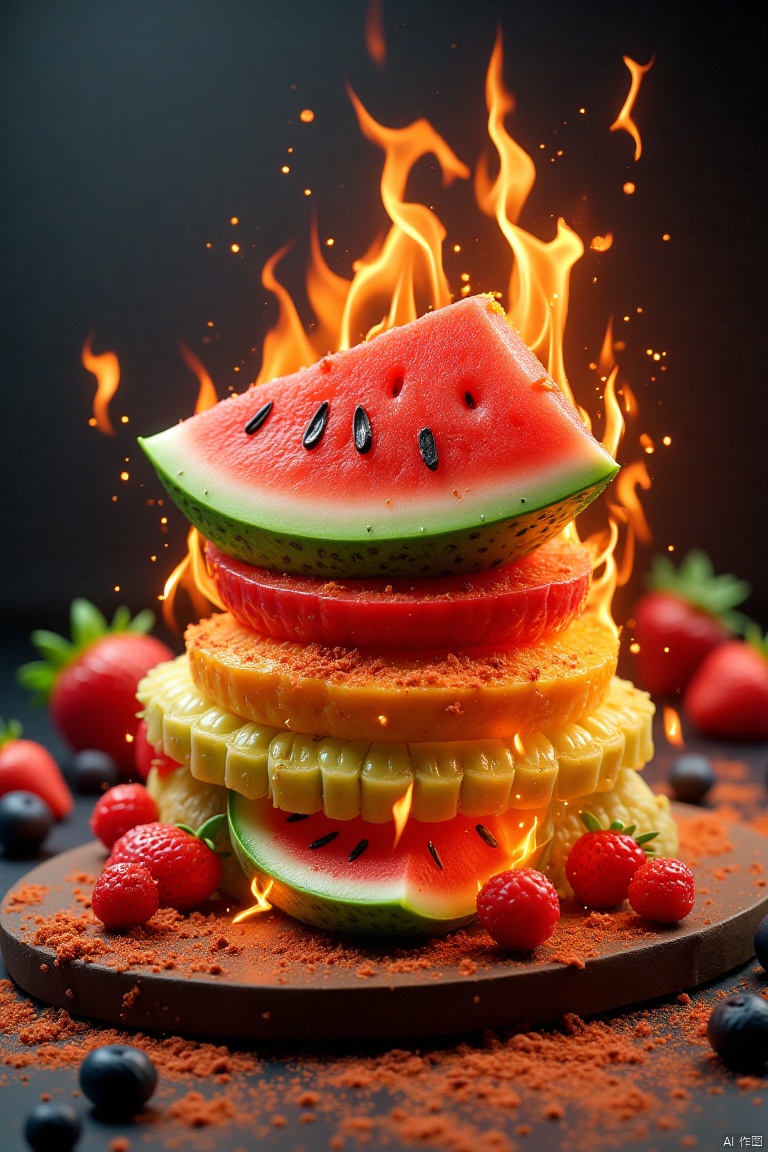 ,Fruit City,Flame figure