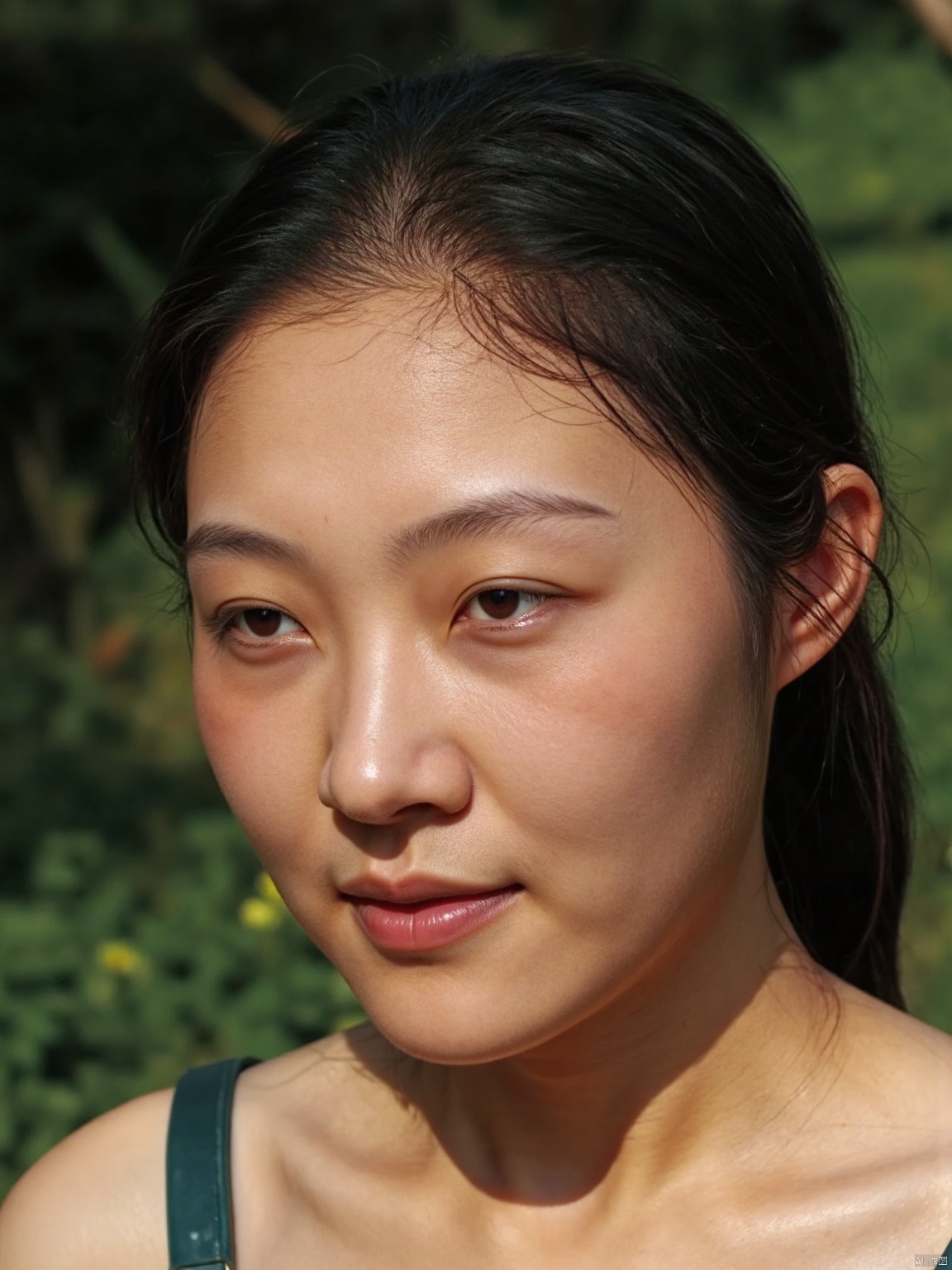 Close-up shot of a sexy woman , Expose the full face, delicate skin,shot with Kodak camera, light and shadow effects
