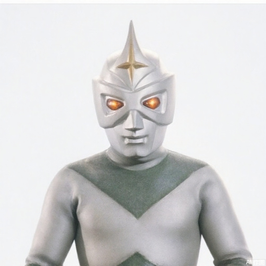 masterpiece, best quality,solo,(white background:1.2),simple background,
looking at viewer,Mirrorman,ultraman,silver bodysuit,silver gloves,legwear,gloves,boots,cover,mask,plugsuit,armor,bodysuit,green pattern on body,silver tight-fitting,silver footwear,helmet,leather suit,latex,tokusatsu,no humans,science fiction,silver head,hard mask,no smile,no eyes,no nose,silver rubber bodysuit with green line