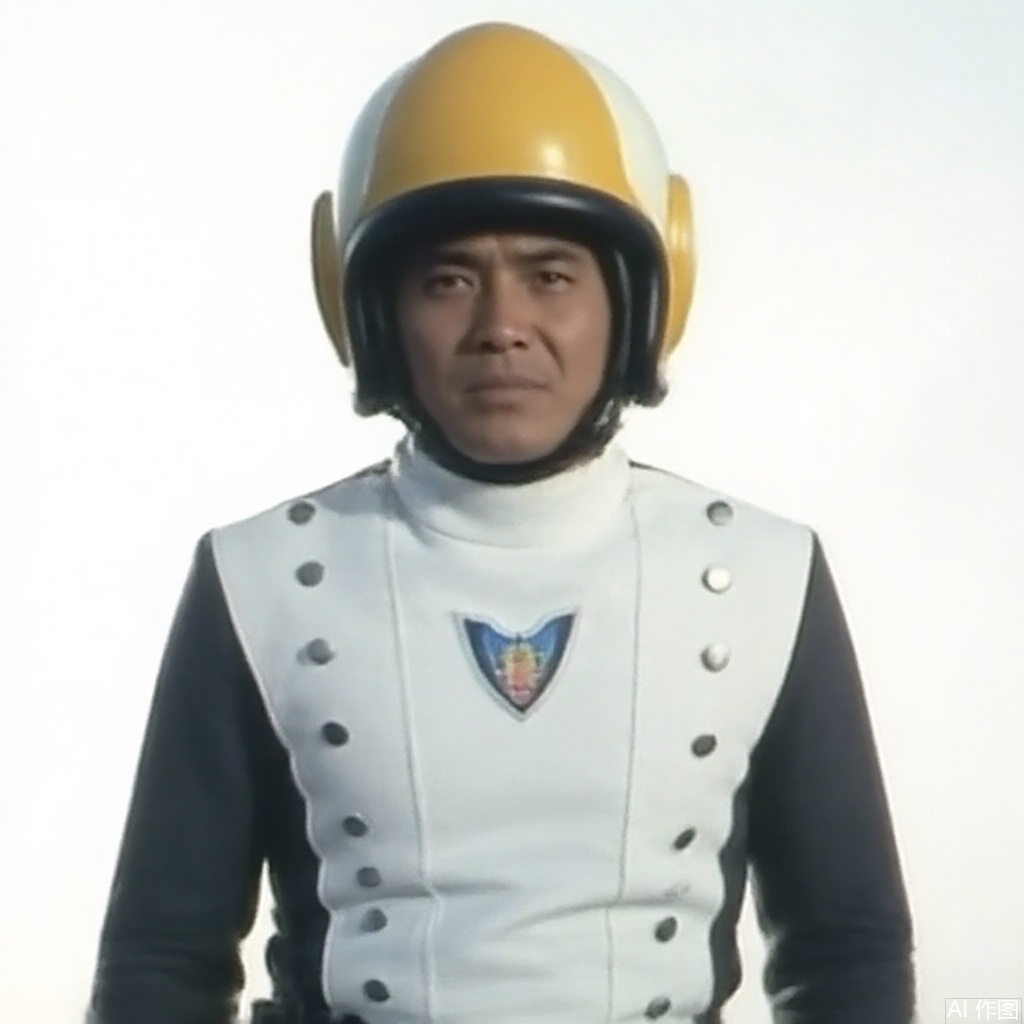 masterpiece, best quality,solo,(white background:1.2),simple background,
looking at viewer,SAF,helmet,collar,belt,logo,uniform,jacket,gloves,boots,emblem,pants