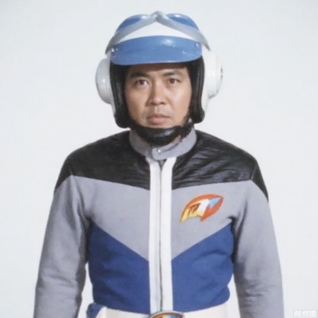 masterpiece, best quality,solo,(white background:1.2),simple background,
looking at viewer,PAT,helmet,collar,belt,logo,uniform,jacket,gloves,boots,emblem,pants,grey jacket with blue line