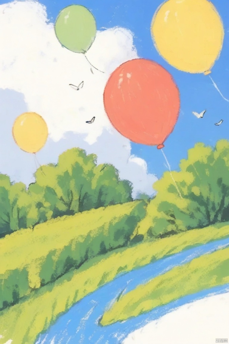 crayonsketch,anime-style, vibrant colors, cute boy with short black hair wearing blue jacket, green scarf, and green-framed glasses, flying in hot air balloon, surrounded by cheerful yellow fish, one fish with antlers, whimsical, playful atmosphere, bright blue sky, fluffy white clouds, green hills and blue river below, large blue and white striped balloon floating in background, cartoonish, cheerful expressions, fantasy theme, childlike wonder, detailed textures on balloon and basket, digital art, artist signature in bottom right corner, soft shading, bright sunlight, sense of adventure, fun and playful mood, imaginative scene, fantasy elements, cheerful and uplifting, clear blue sky with a few fluffy clouds, light breeze, adventurous spirit, vibrant and lively, detailed and colorful, engaging and delightful, sense of freedom and joy, playful and imaginative, fantastical elements, whimsical and enchanting, cheerful and bright, delightful and engaging, imaginative and vibrant, sense of adventure and exploration, playful and whimsical, fantasy and adventure, vibrant and colorful, imaginative and playful, sense of wonder and curiosity, enchanting and whimsical, cheerful and bright, playful and imaginative, sense of adventure and exploration, vibrant and colorful, delightful and engaging, imaginative and whimsical, fantasy and adventure, playful and whimsical, sense of wonder and curiosity, enchanting and whimsical, cheerful and bright, playful and imaginative, sense of adventure and exploration, vibrant and colorful, delightful and engaging, imaginative and whimsical, fantasy and