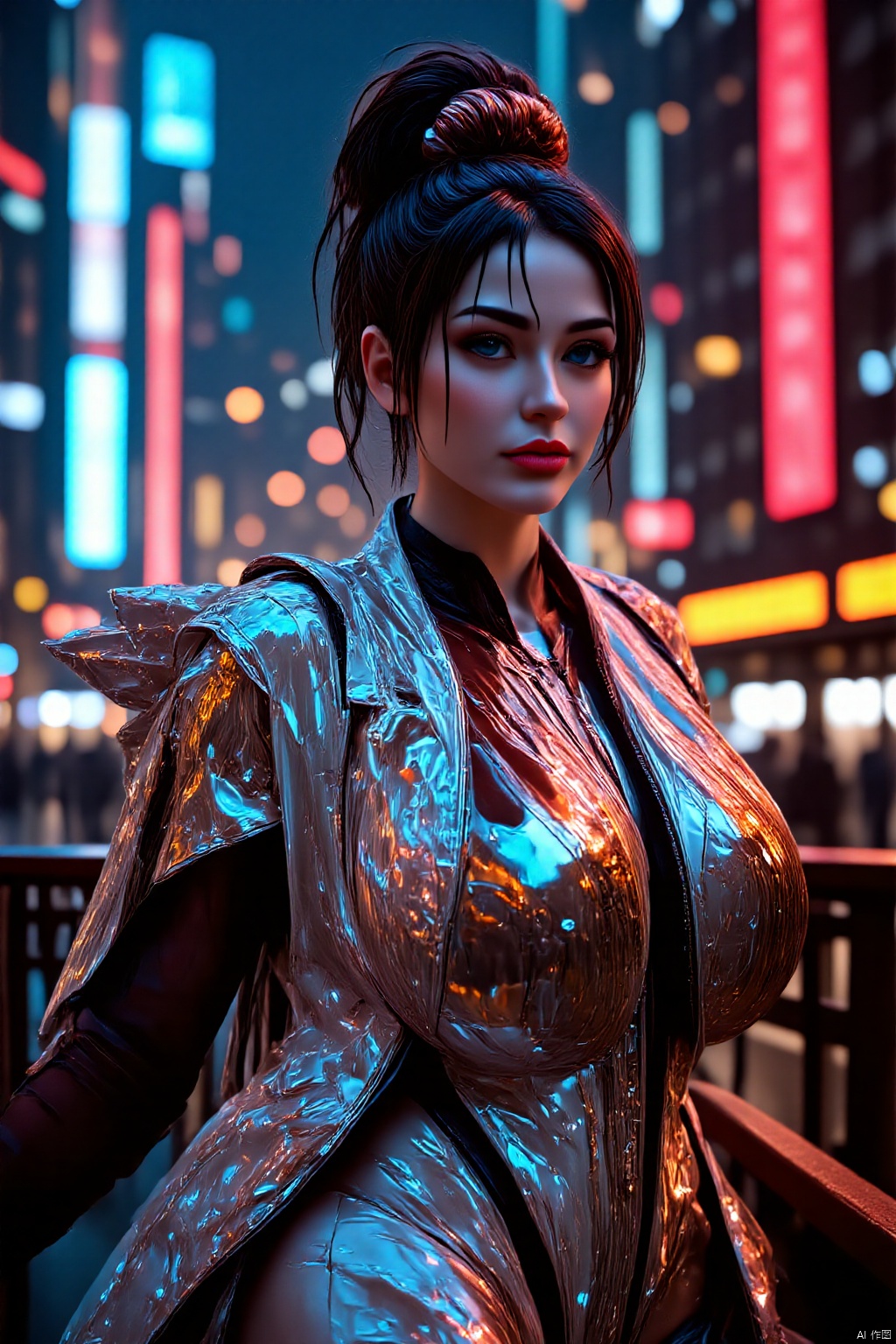 In a vivid,  high-speed film sequence,  a woman donning a stunning mirrored wings dress by getphat on Tensor.Art