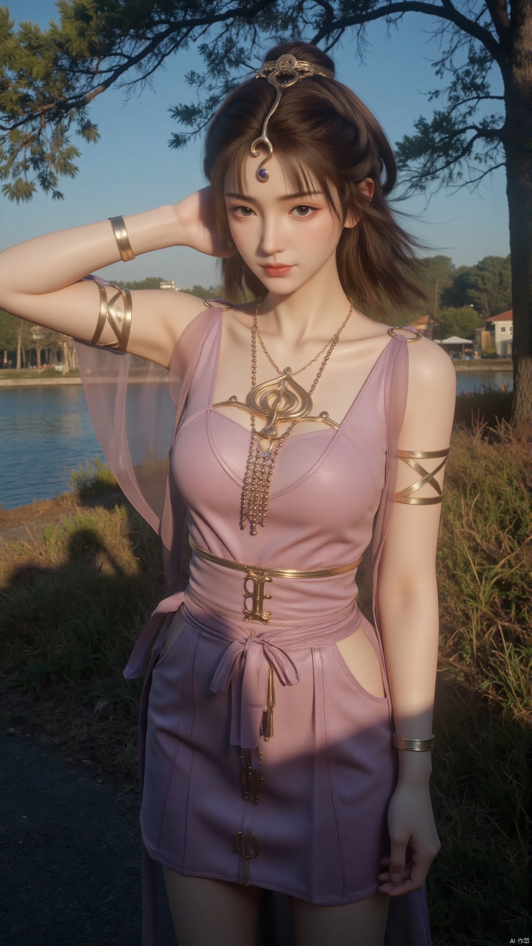 panoramic view,polaroid,film grain,sexy moves,film pellet
 xiyang,IMG_1045,outdoors,
a girl,Light and shadow. Cinematic,lighting,
HEIC of a photo,realistic,Photorealistic,masterpiece,best quality, high quality,8k,highres,