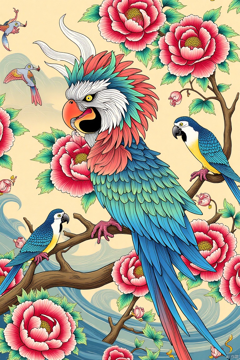 Meticulous Chinese painting,no humans