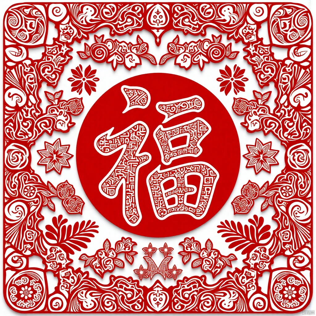 福,Paper-cutting art,剪纸艺术