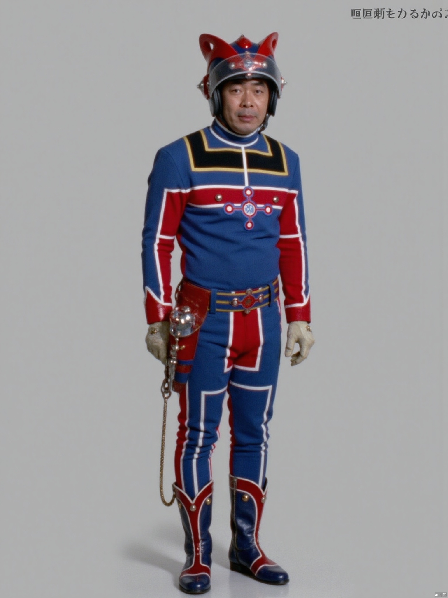 zat,helmet,blue pants,blue jacket,collar,belt,logo,uniform,jacket,gloves,boots,emblem,pants,blue footwear,blue uniform with black and red line
