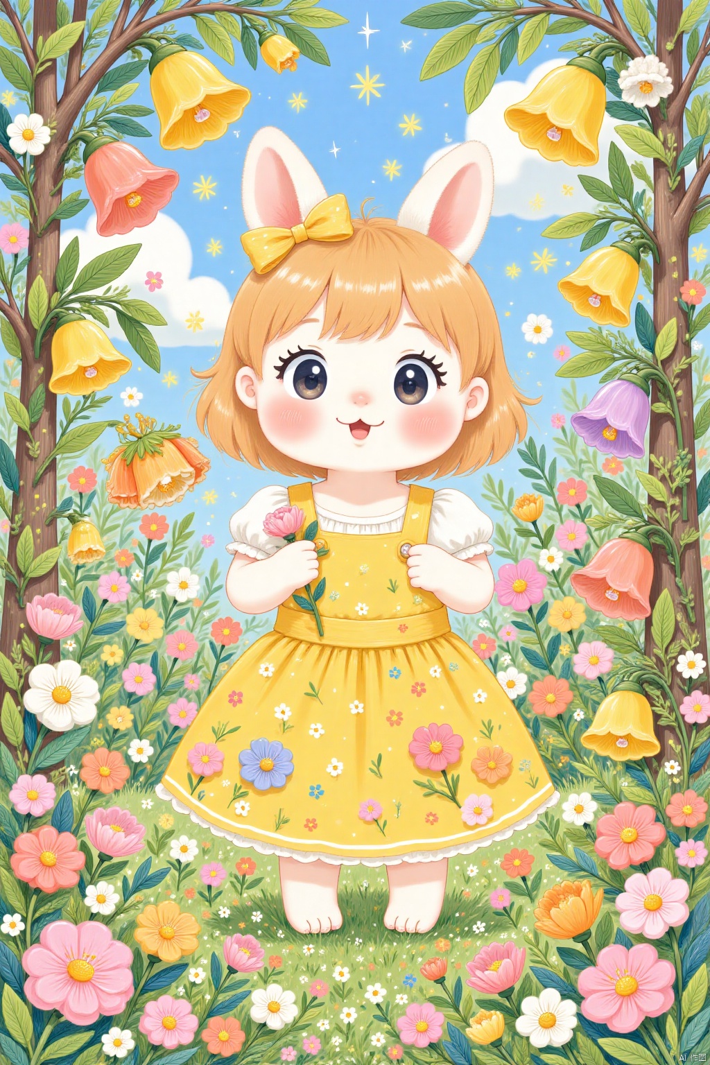 Masterpiece, best quality, high-definition, 16k, illustration, cartoon, cute