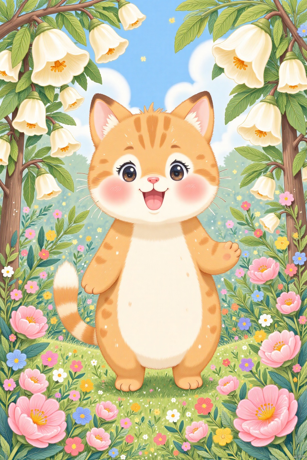 Masterpiece, best quality, high-definition, 16k, illustration, cartoon, cute